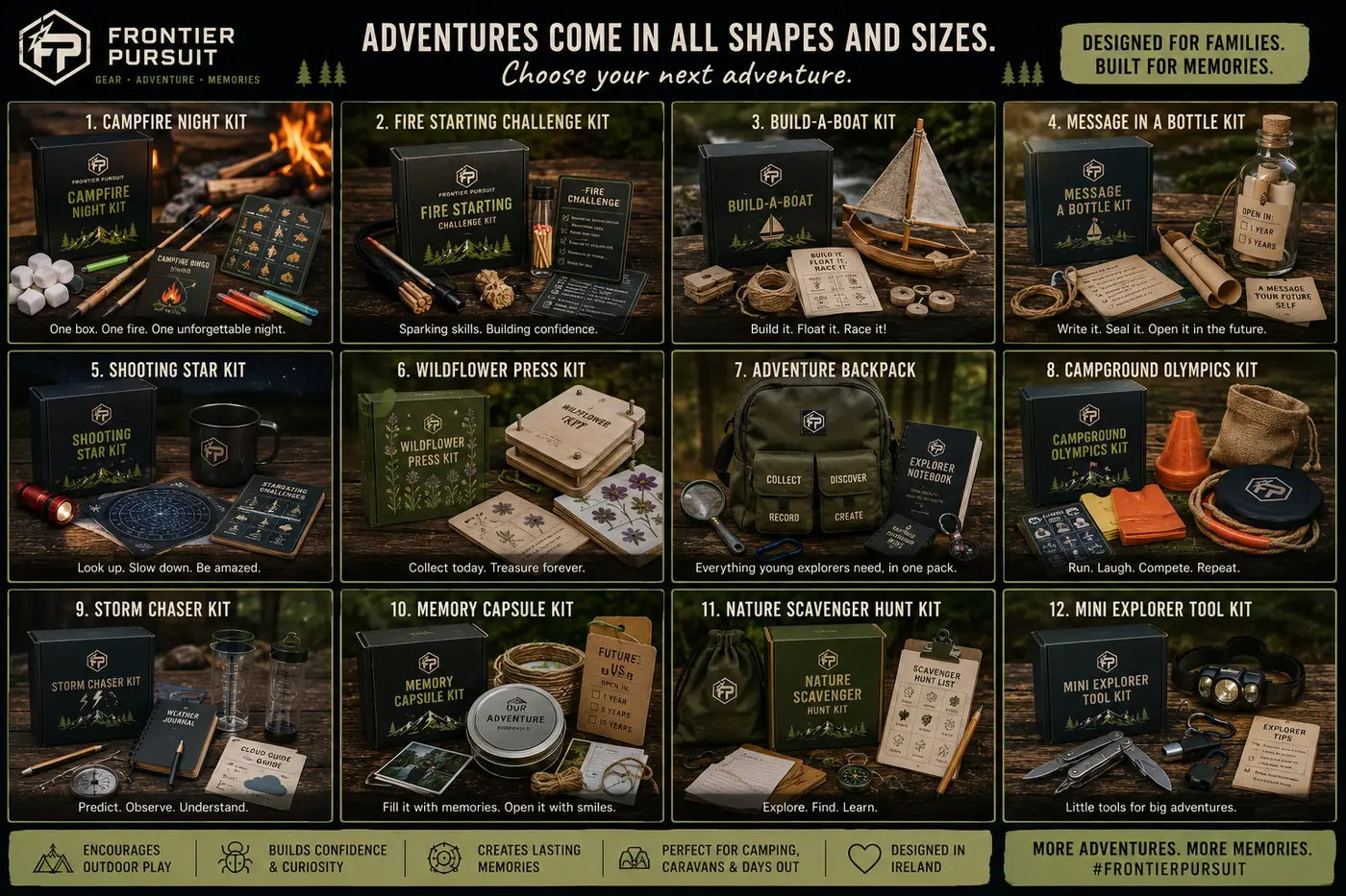 Adventure card category overview