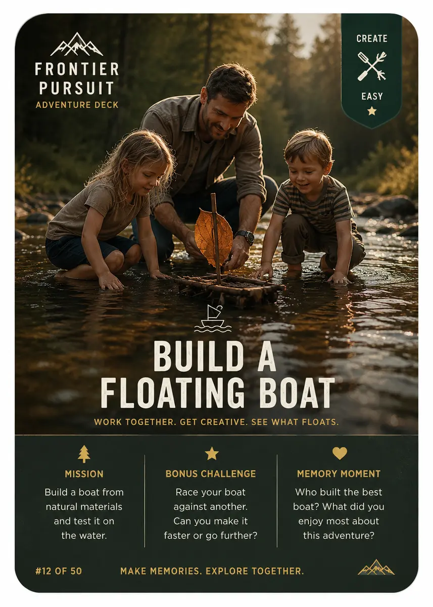 Build a Floating Boat card