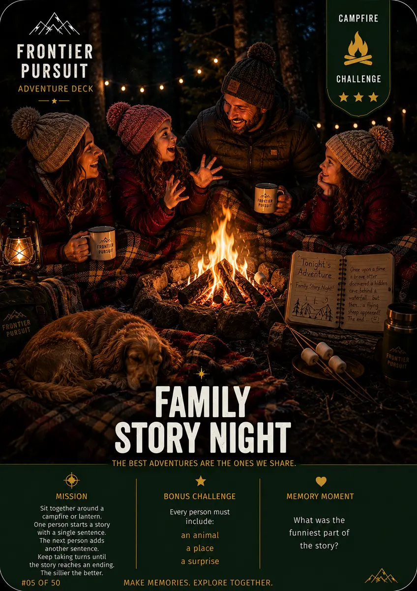 Family Story Night card