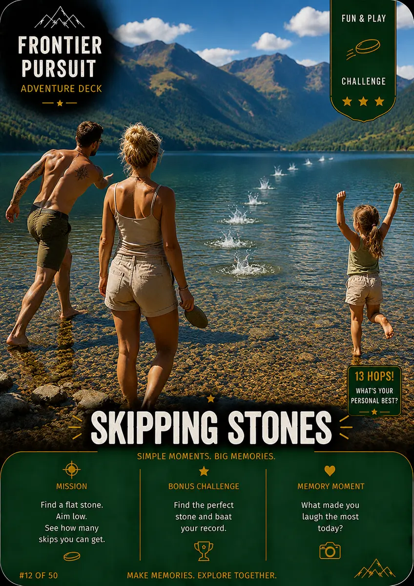 Skipping Stones adventure card