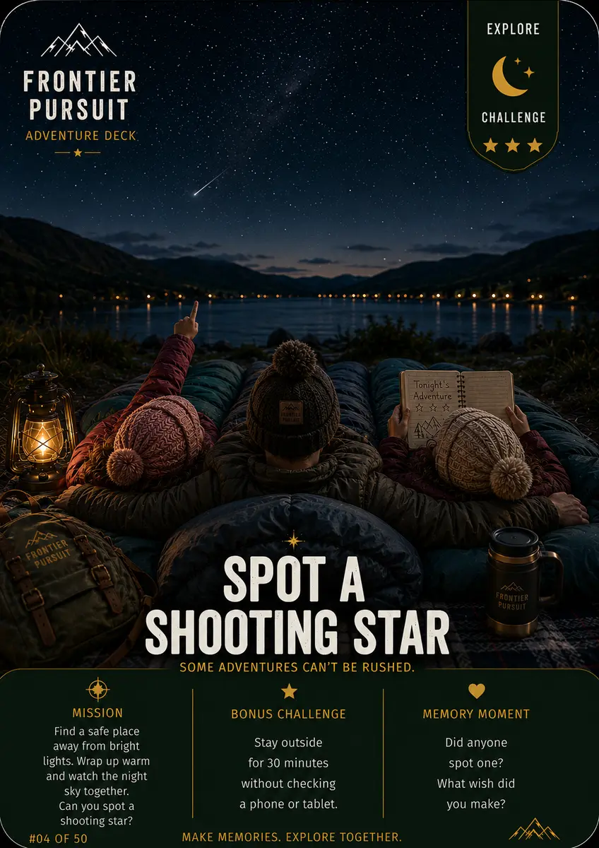 Spot a Shooting Star card
