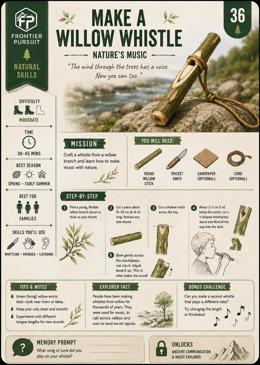 Willow Whistle illustrated guide